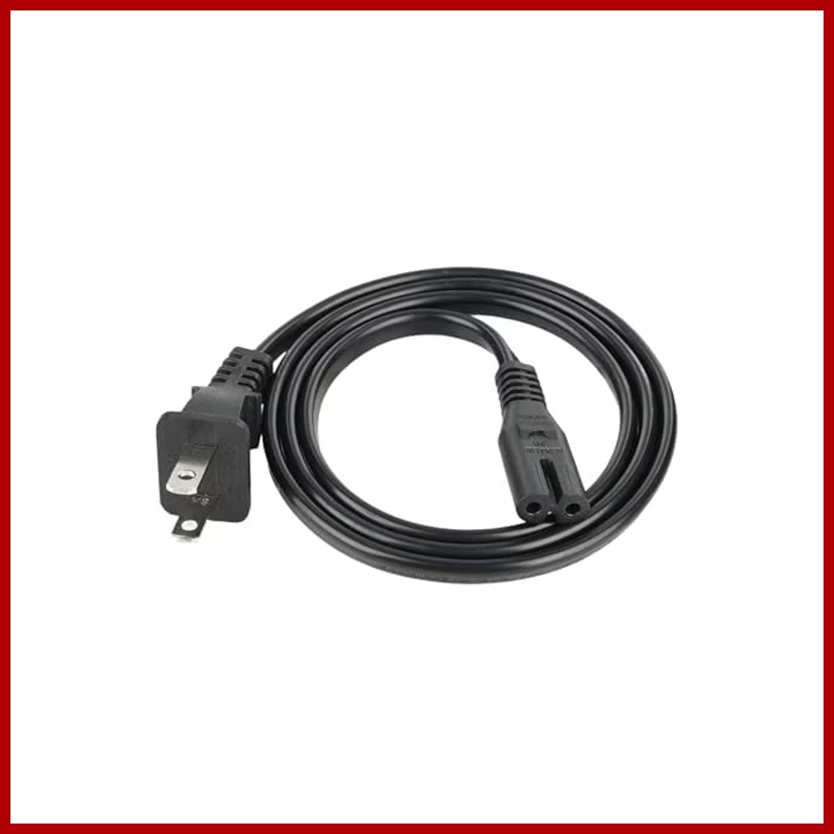 Two (2) Prong Printer Cable Printer 1.5m Scanner Cable Compatible with Inkjet Printer
