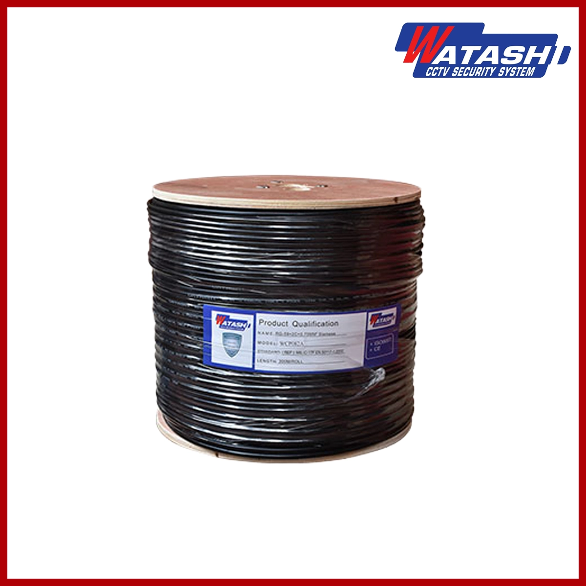 Watashi WCP083 RG59 + 2C*0.75mm Coaxial Cable 1M