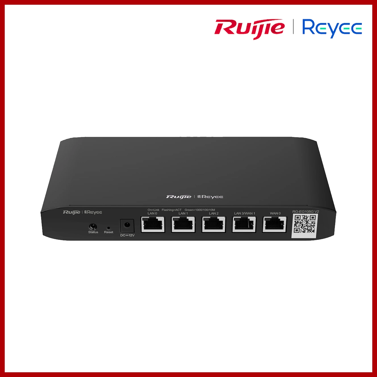Reyee 5-Port Gigabit Cloud Managed Router,5 Gigabit Ethernet RG-EG105G V2