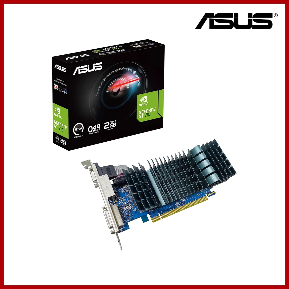 Asus GT710 2G D3 (Dvi + Hdmi + Vga)
