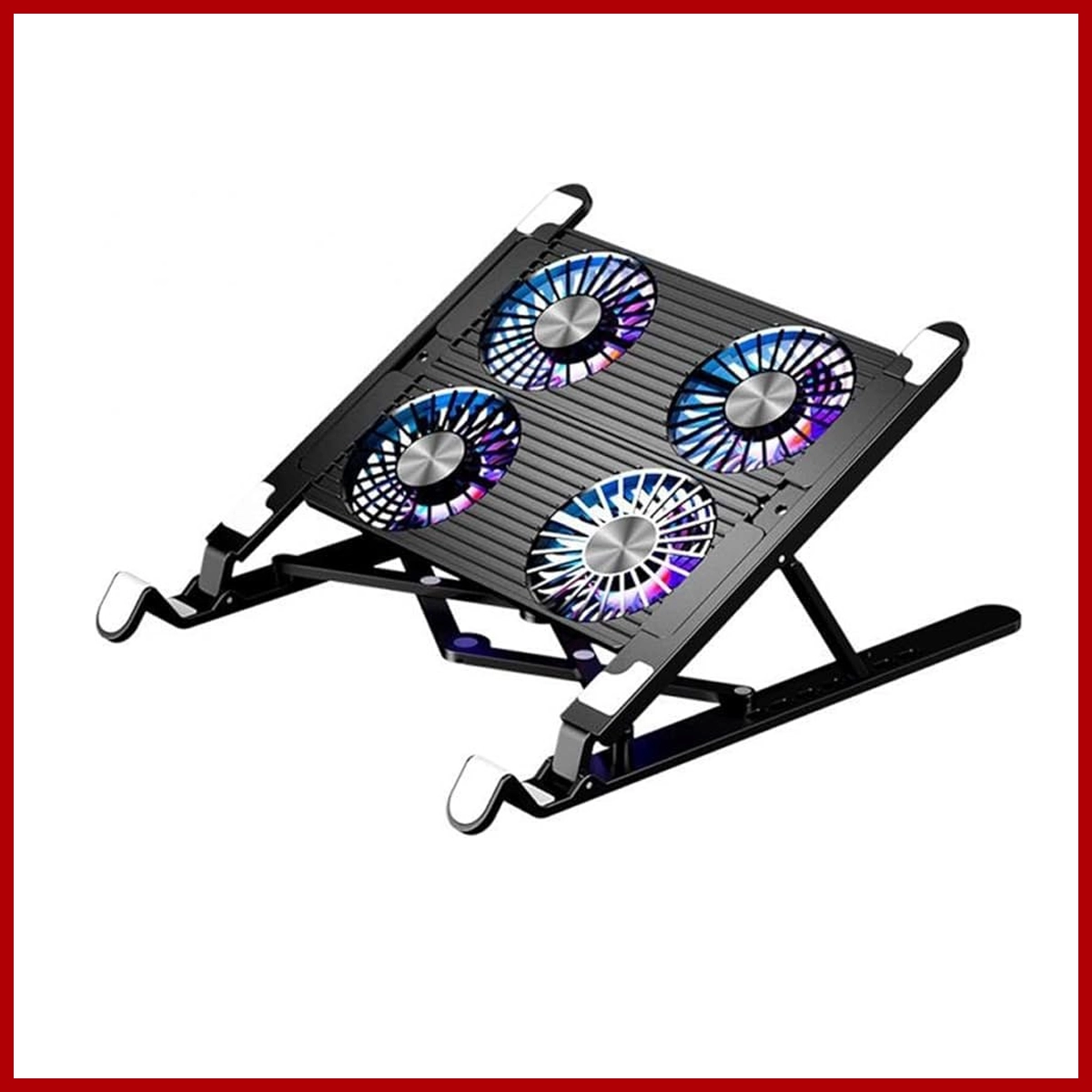 JDB Laptop Cooling Pad Stand Foldable with 4 Fans