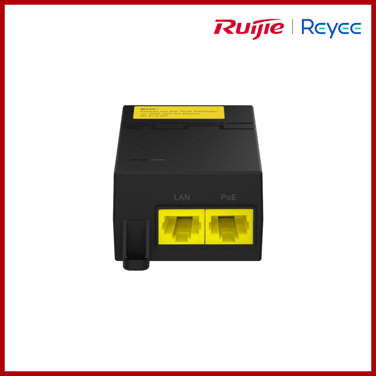 Ruijie PoE Adapter 52V Gigabit 15.6W RG-POE-AF15