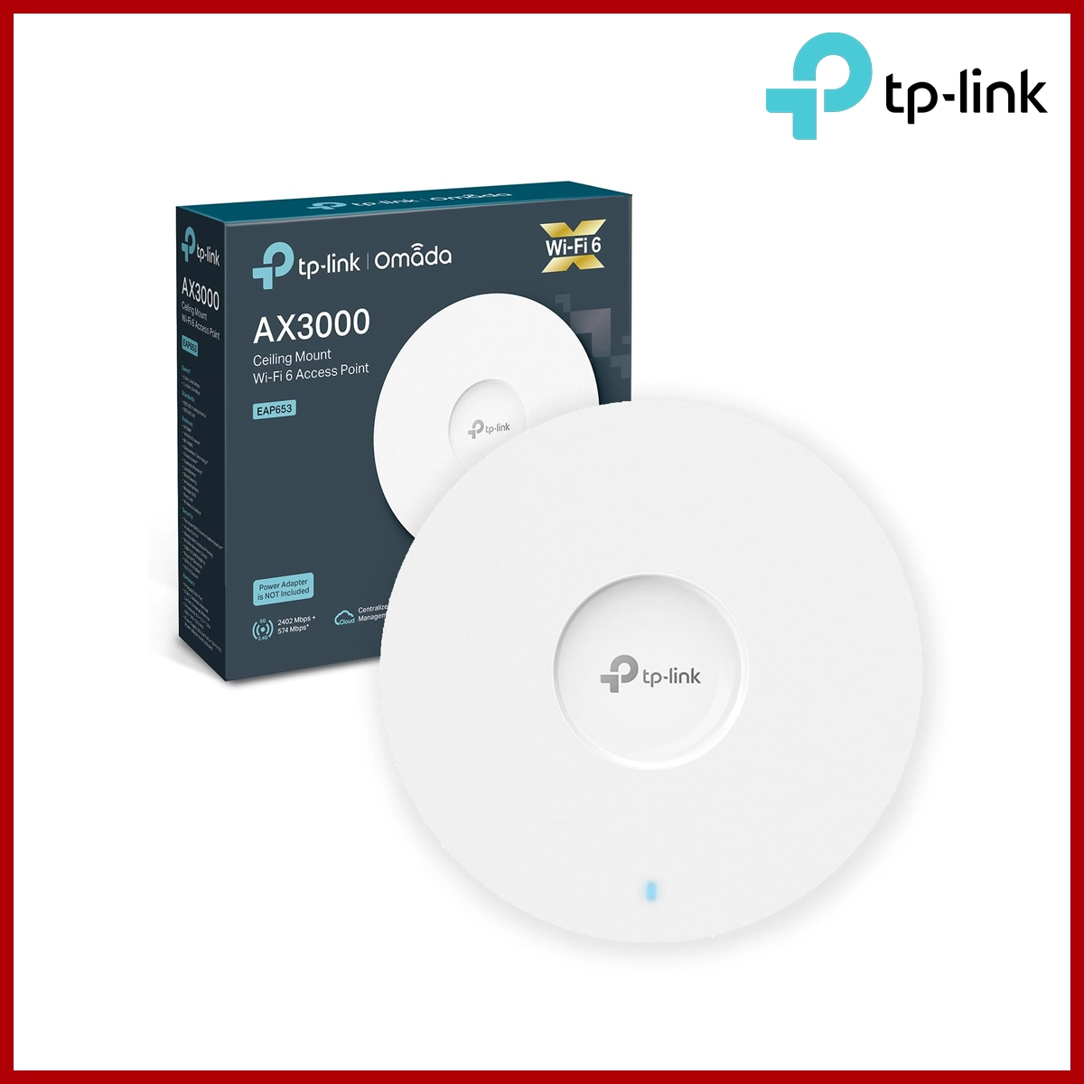 TP-LINK NET-EAP653 Wireless Access Point WiFi 6 AX3000 Ceiling Mount