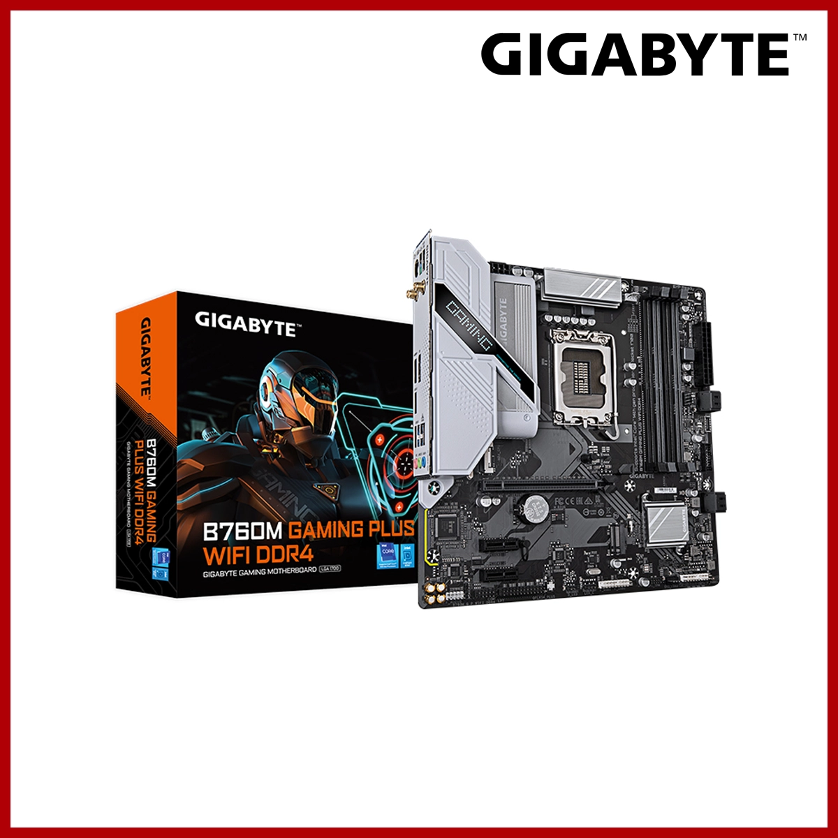 Gigabyte B760M DDR4 5333 O.C 12th and 13thGEN GAMING PLUS WIFI DDR4 LGA1700